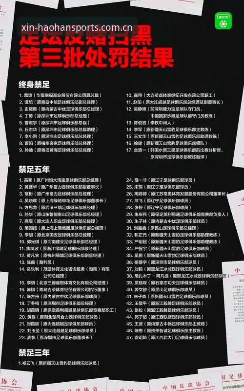 中国足协第三批禁足名单解读：足球行业乱象整治完整指南